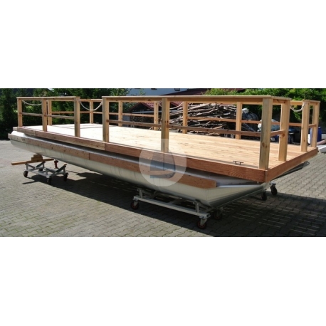 Pontónová hliníková loď Shiptech 477- katamarán (PONTOON BOAT)